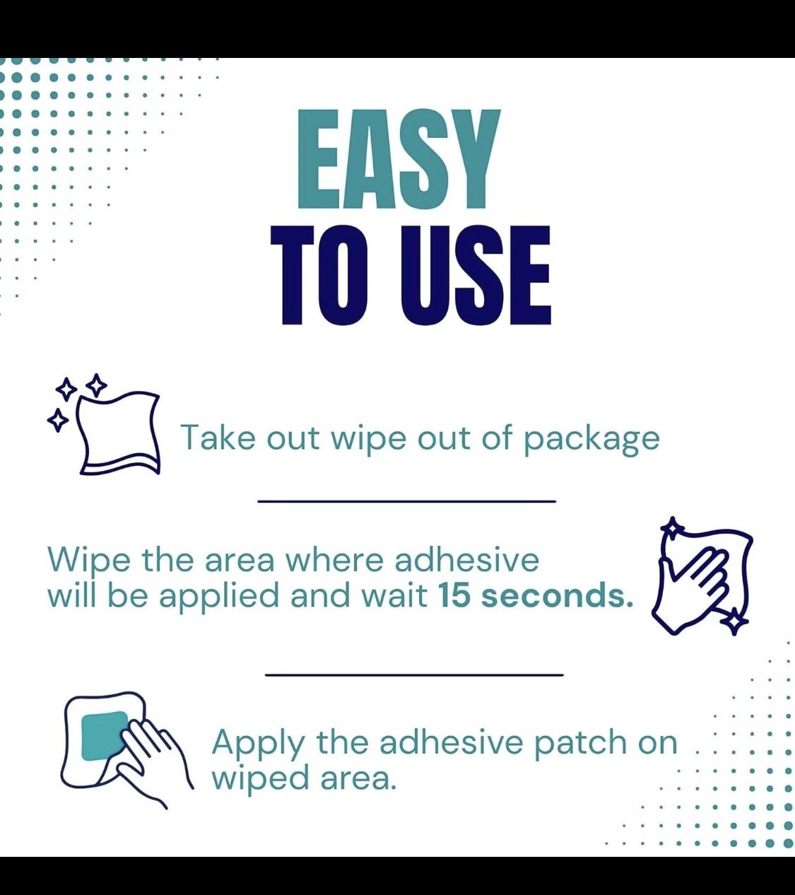 Hypoallergenic Skin Tac ‘H’ Adhesive Barrier Wipes, 50 Count – Safe & Portable