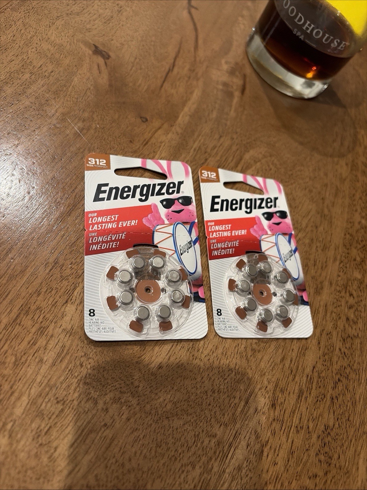 Lot of 2 – 16 Energizer Size 312 Brown Hearing Aid Batteries Exp 0/25/2026
