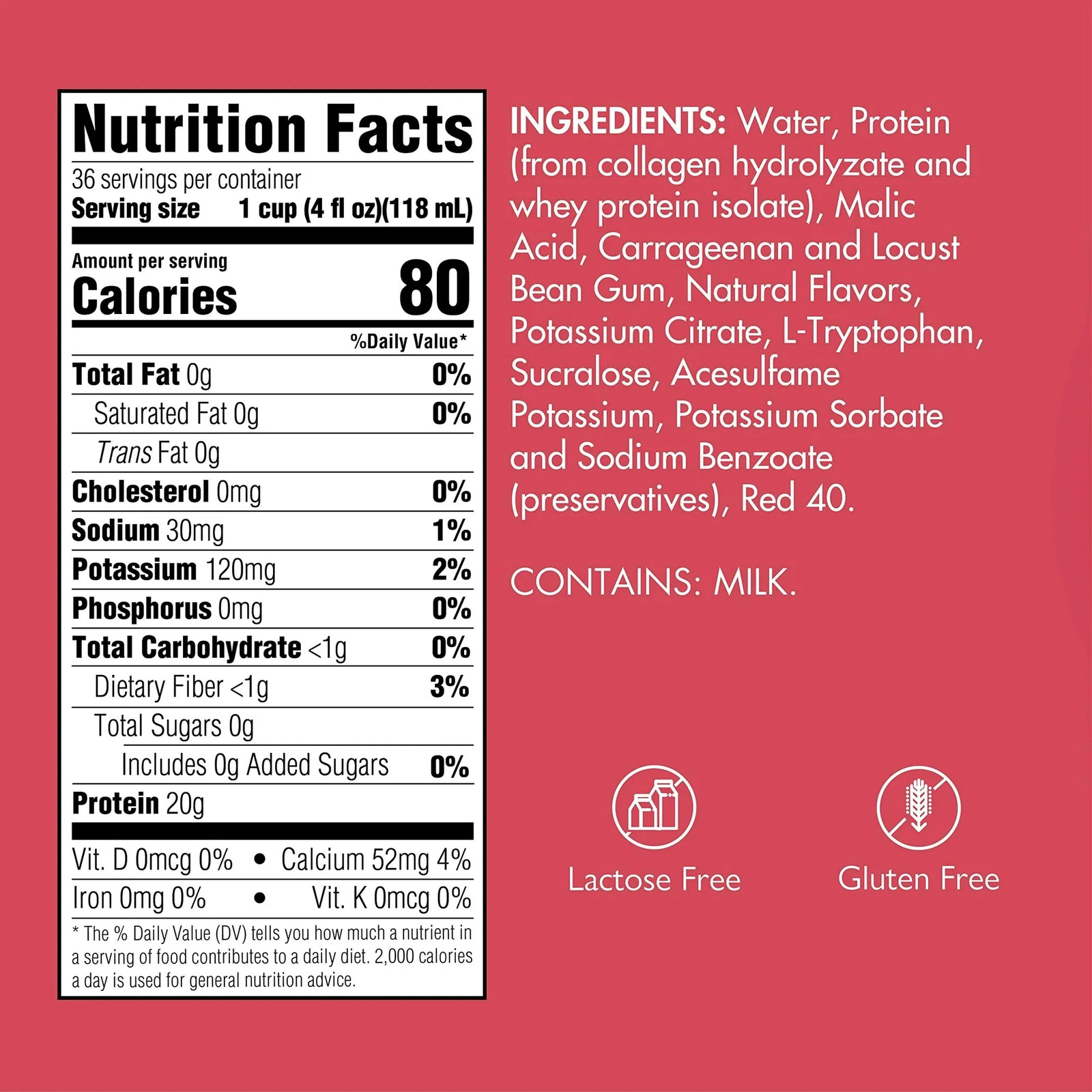 Gelatein Oral Supplement, Fruit Punch Flavor, 4 oz Cup