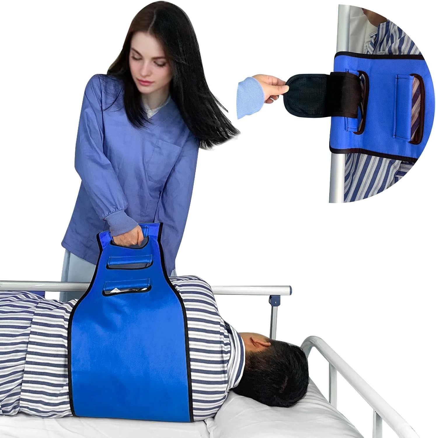 Transfer Sling Gait Belt -Elderly Disabled Patient Care w Handles Strong Support