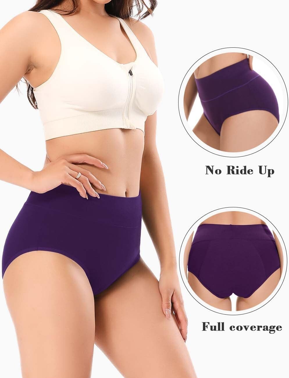 High Waisted Leakproof Period Panties – Comfort & Protection Up to 4 Tampons
