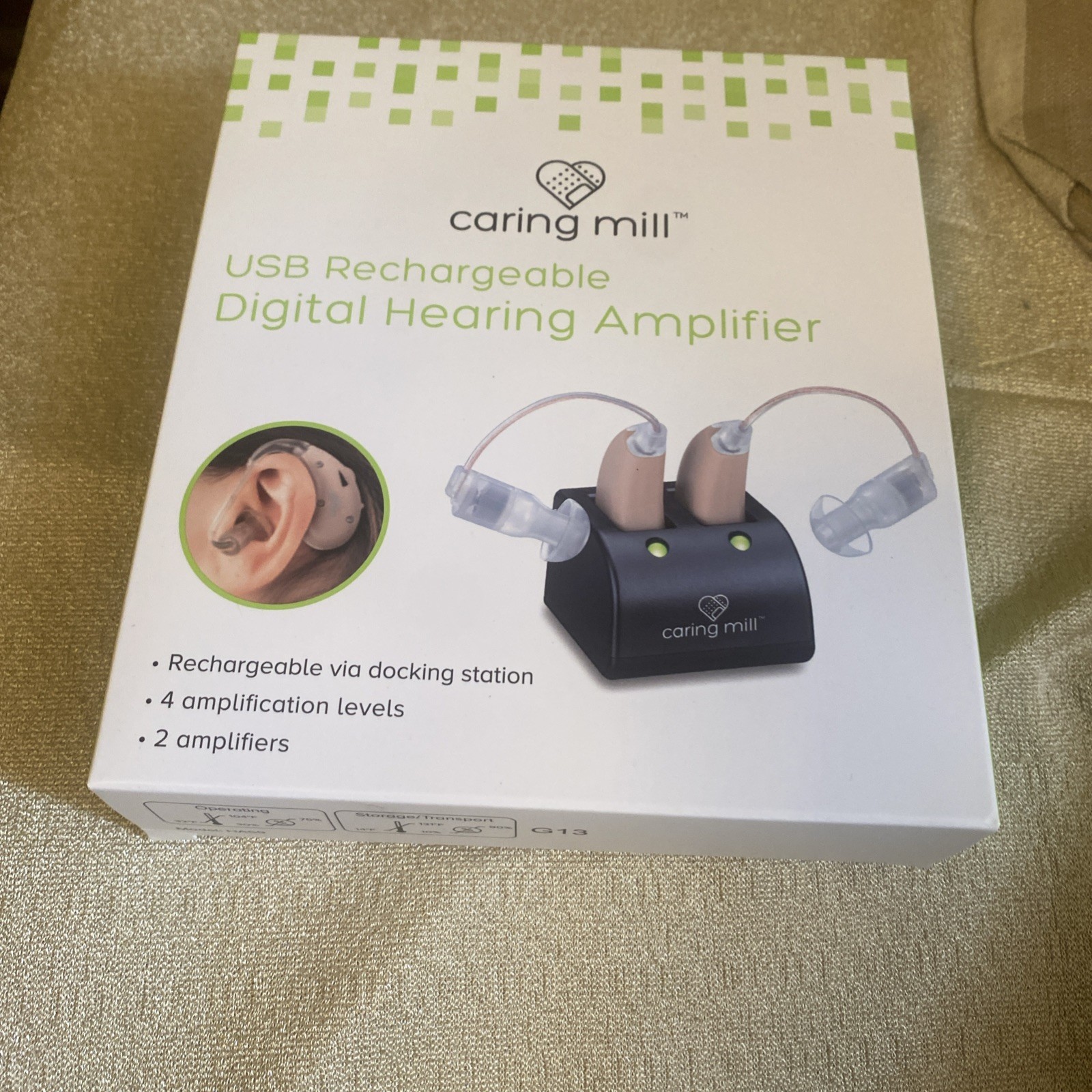 Caring Mill by Beurer USB Behind-the-Ear Rechargeable Digital Hearing New/box