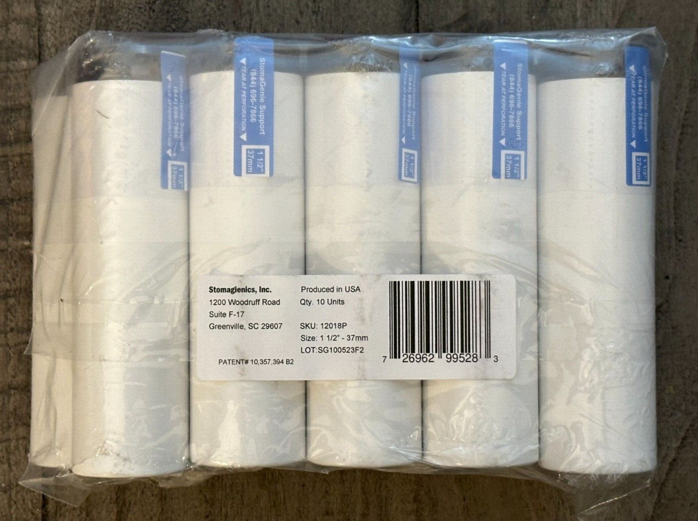 StomaGenie 12016P Ostomy Pouch Replacement Cartridge 1 1/2″ – 37mm Set of 10