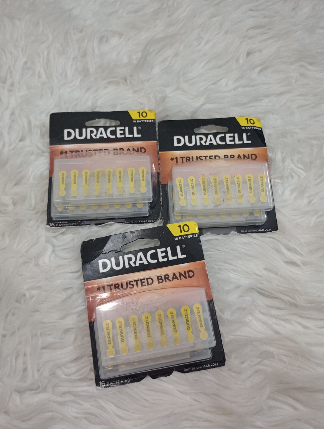 Duracell 10 Hearing Aid 16 Batteries EXP 2021/2022 Total 48 Batteries