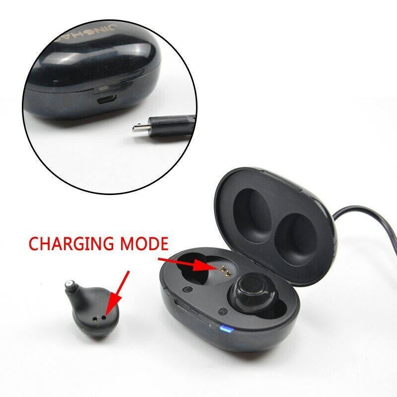 Pair Hearing Aids For Adults Seniors Rechargeable Mini Hide Hearing Loss USA