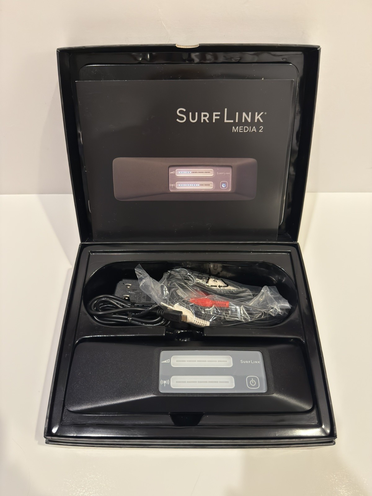 SurfLink Media 2 Model 210 Hearing Aid Streamer Device Surf Link W/ Box