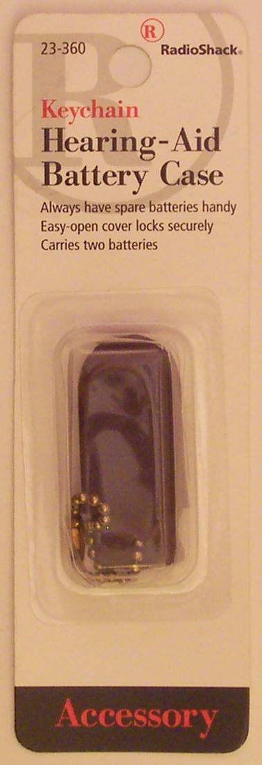 RadioShack 23-360 Keychain Hearing Aid Battery Case