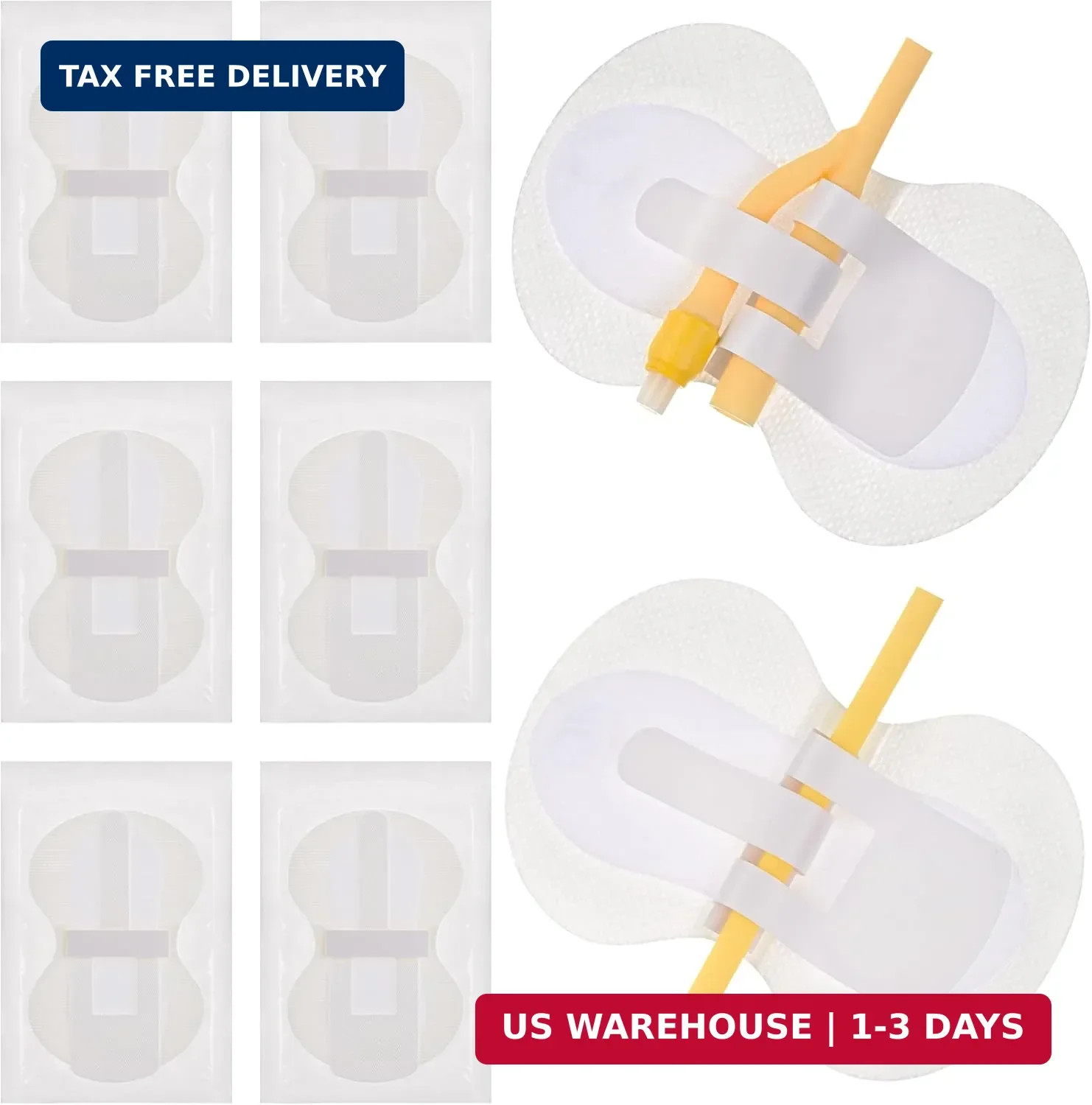 6Pcs Foley Catheter Stabilization Device, Large Size Catheter Tube Holder, Urina