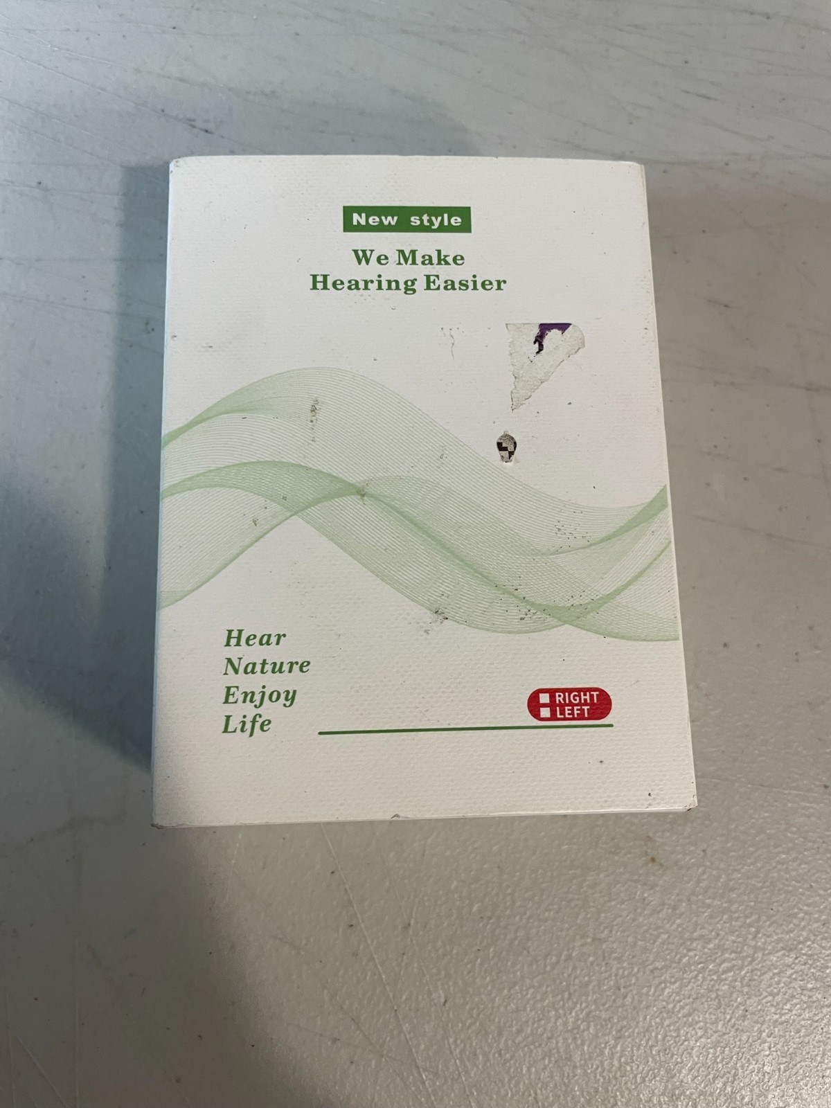 Pair BTE Hearing Aids w/ Charging Case & Box – Right/Left (Unbranded)