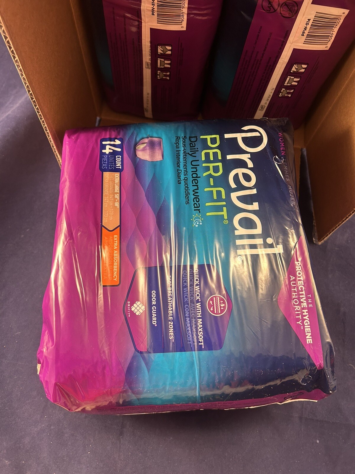Prevail Per-fit Adult Underwear, Women’s XL, 58″-68″ 6 Packs 56 Count