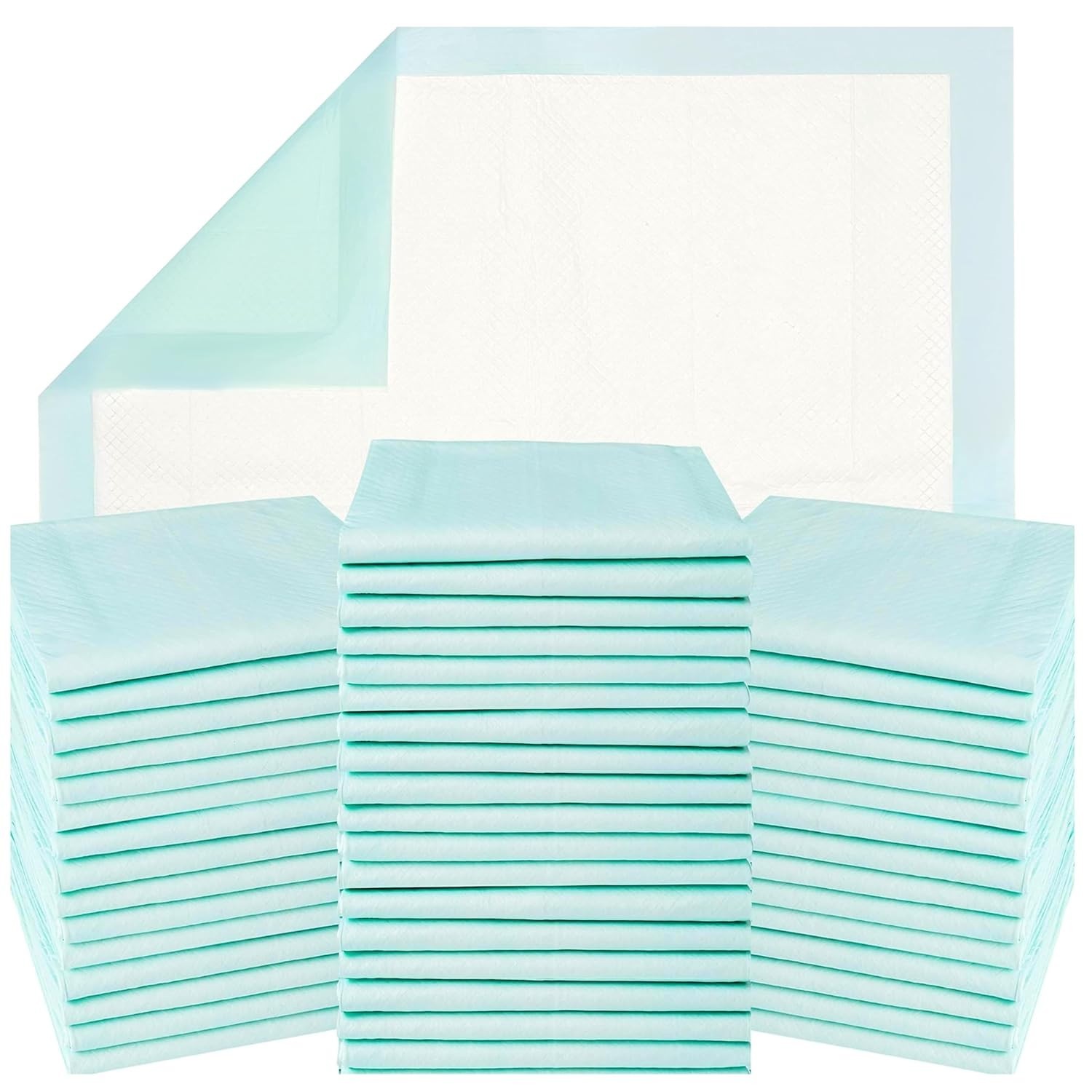 Incontinence bed chucks pads/new/green/36″x32″/disposable – 15 count/pk