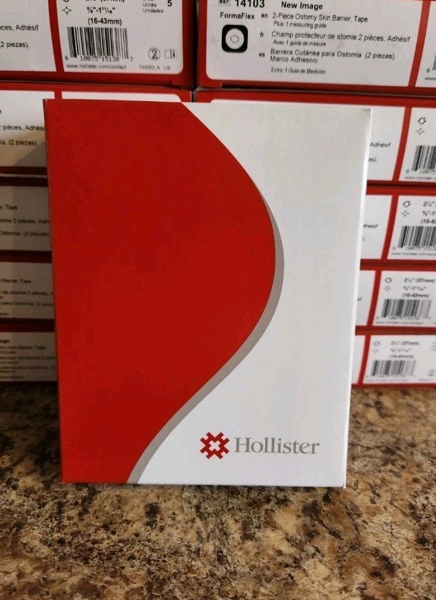 Hollister 14103 2.25 x 1.68 inch Skin Barrier, Red – 5 Pack