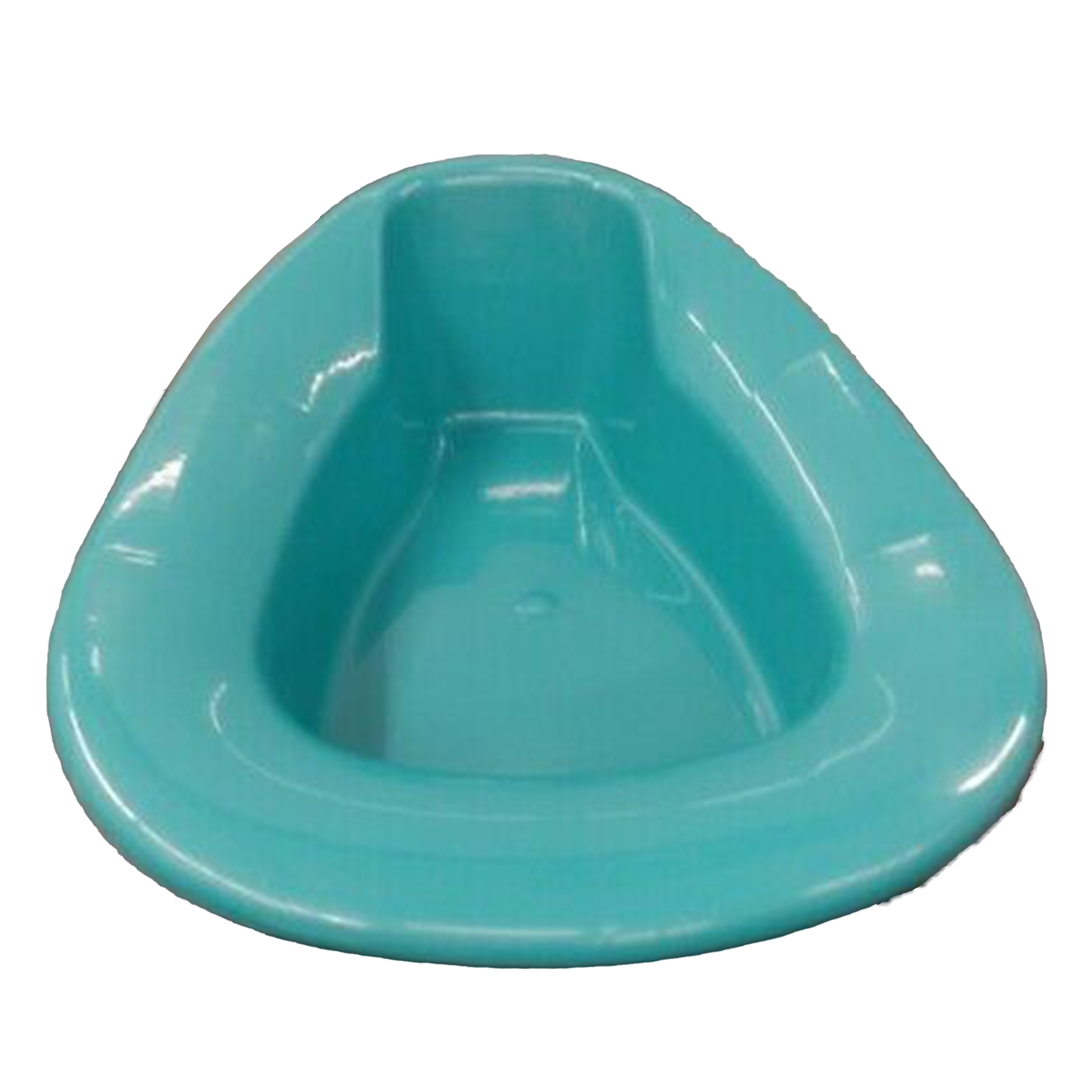 GMAX Stackable Bedpan 15 L x 11.4 W x 2.6 H Front x 4.6 H Back” Turquoise 1 Each