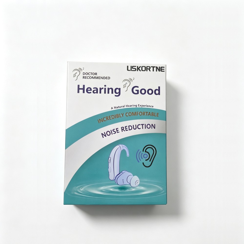 Hearing Aids Dual BTE UV Sanitizing Charging Case for Elderly Hearing Loss