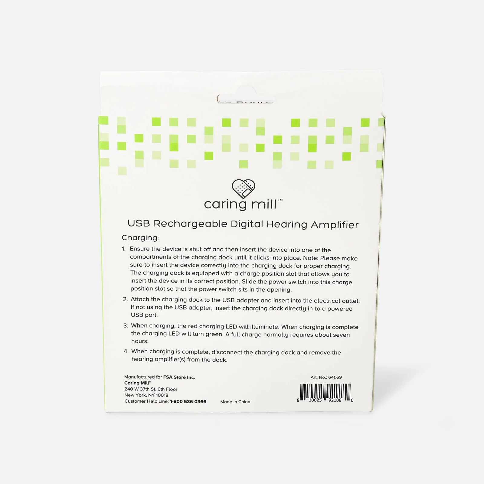 Caring Mill Digital Rechargeable Hearing Sound Amplifier for The Ear, 500-3,200