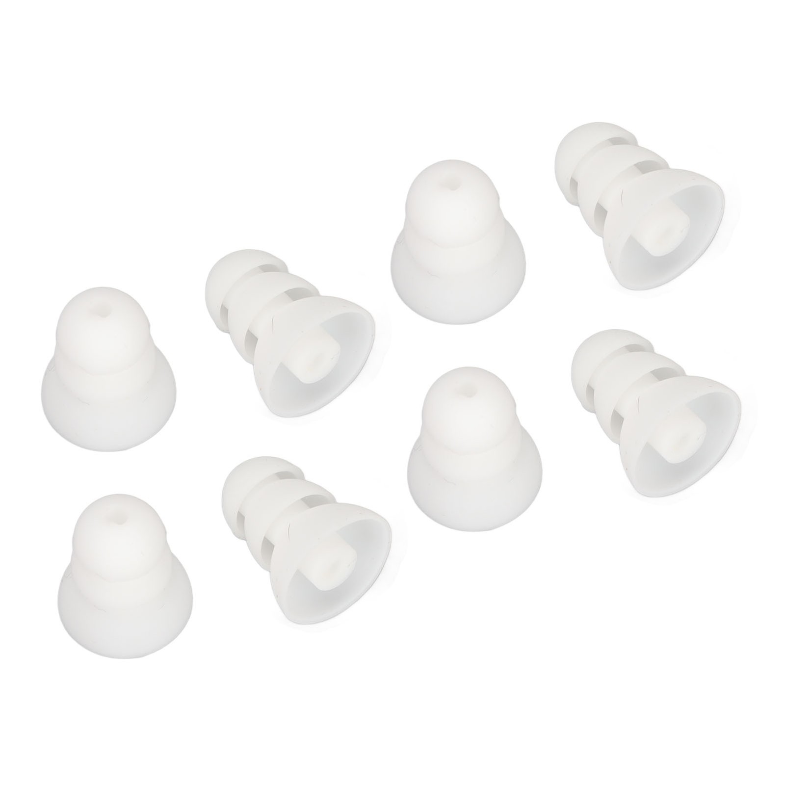 8pcs Silicone Hearing Aid Ear Tips Soft Comfortable Replacement