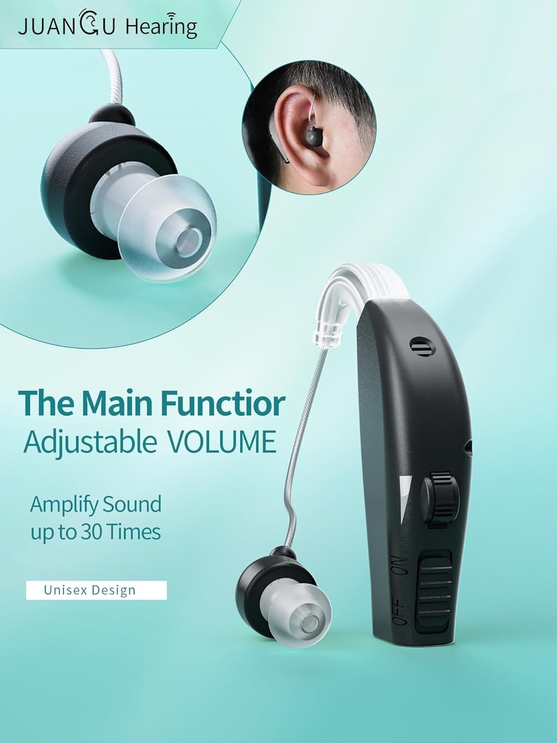 Juangu Hearing Aids Rechargeable Inexpensive Otc Bte Hearing Aid For Seniors