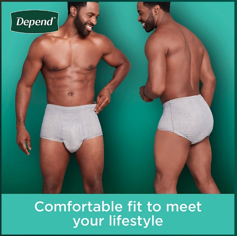 Depend Fresh Protection Adult Incontinence Underwear for Men SIZE: SM/MED 92ct