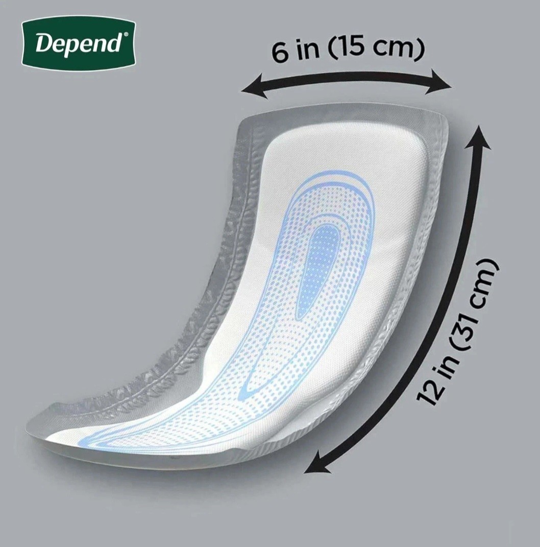 Depends Guards Incontinence Pads for Men, Maximum Absorbency, 52 Count