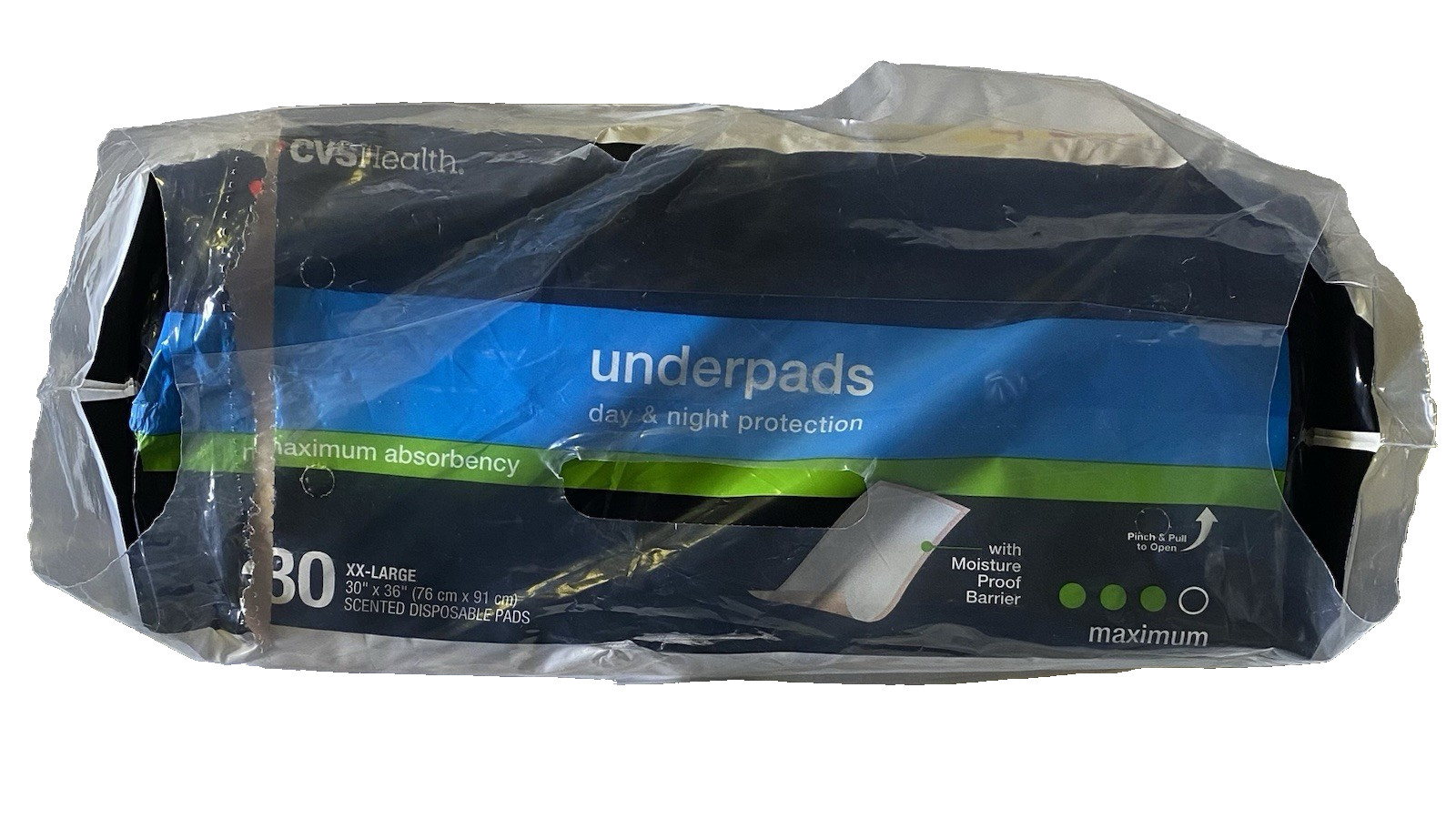 Underpads, Day & Night Protection, Maximum Absorbency XXL 30 Ct 30×36