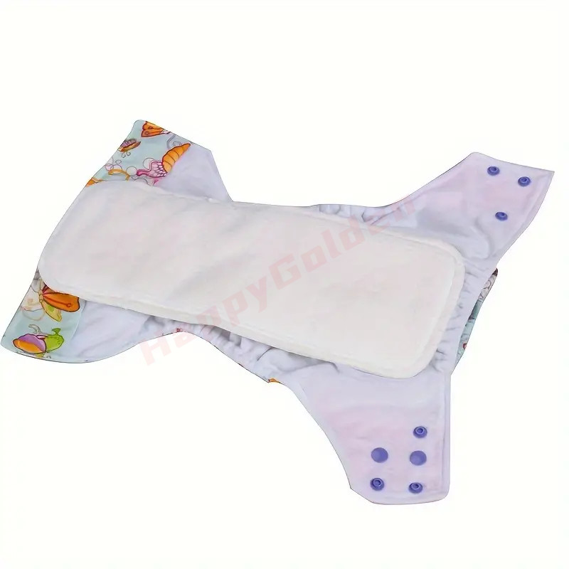 4-Pack Adult Incontinence Pads Bamboo Charcoal Ultrafine Diaper Inserts Washable