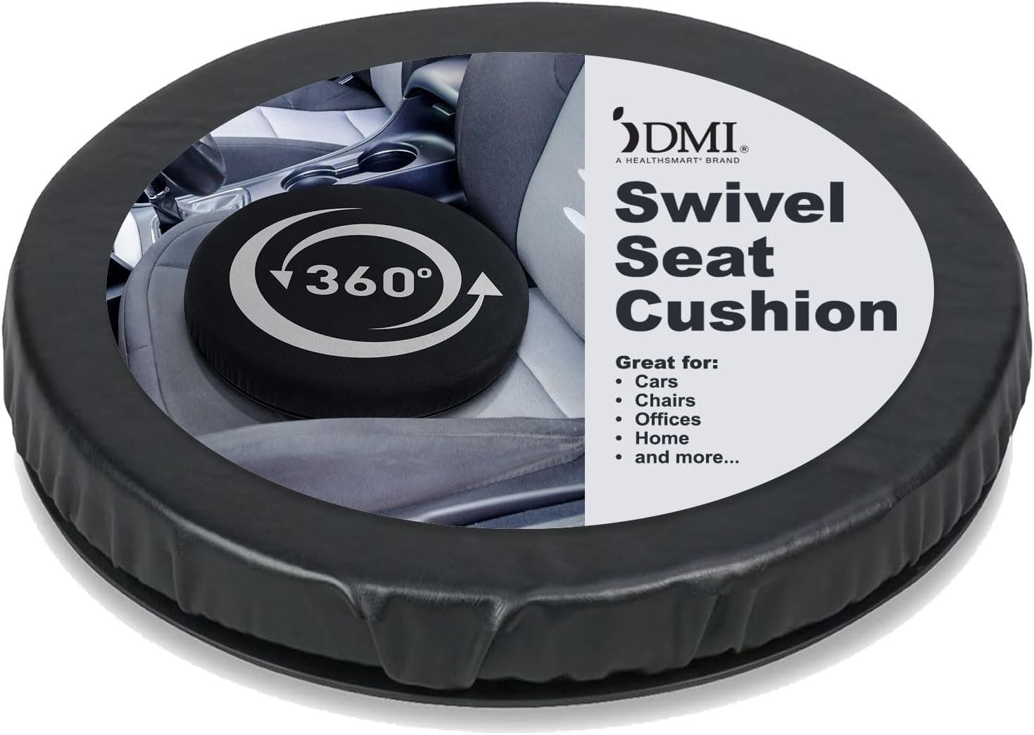HealthSmart 360 Degree Swivel Seat Cushion, Chair Assist for Elderly, Swivel