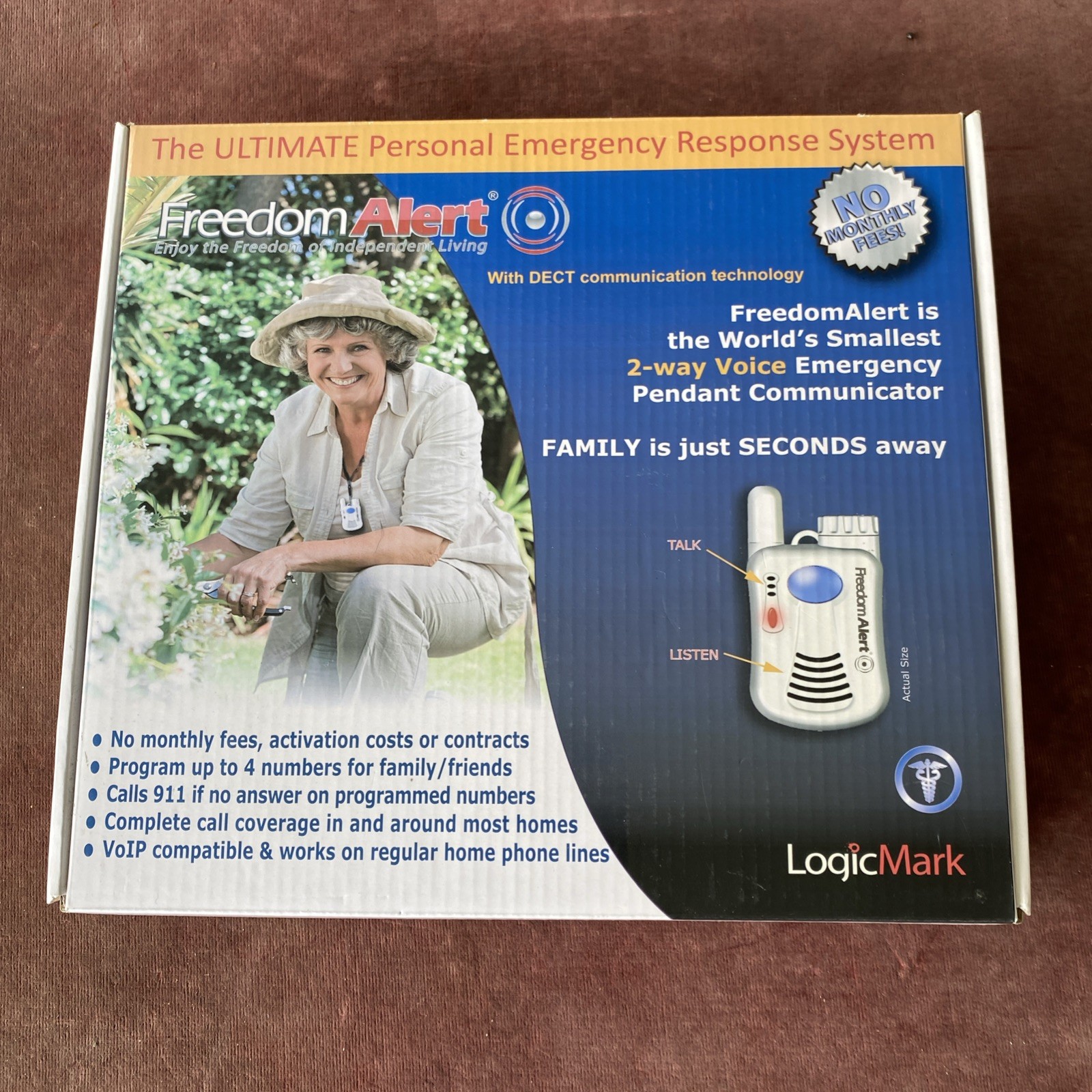 LogicMark 35911 Freedom Alert Personal Emergency Response System