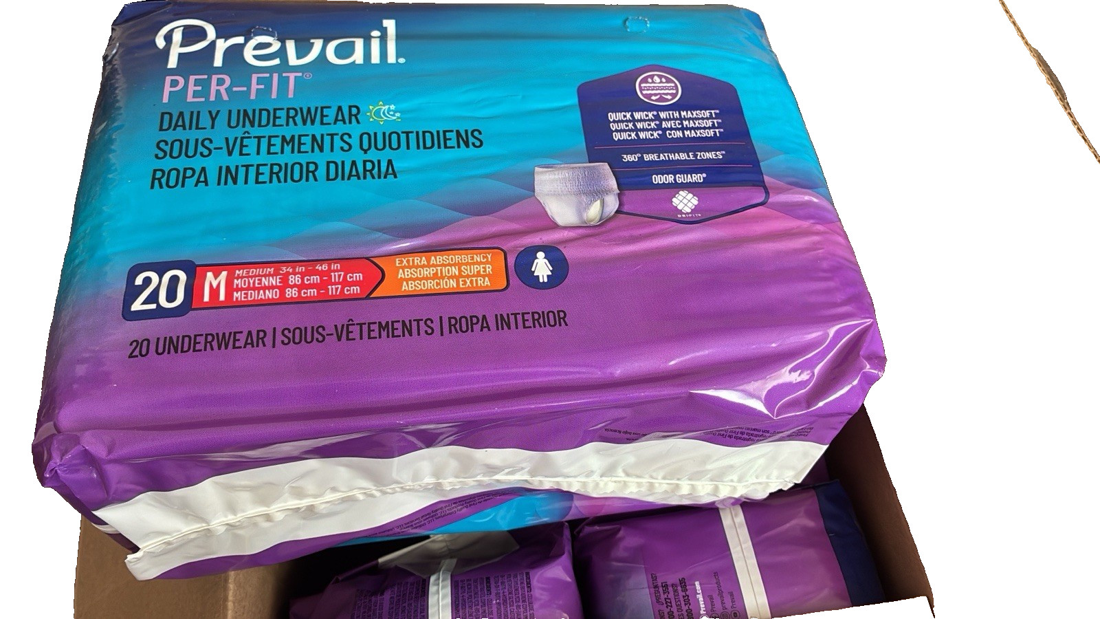 Prevail Per-Fit Adult Daily Underwear Women Medium -34”-46”
