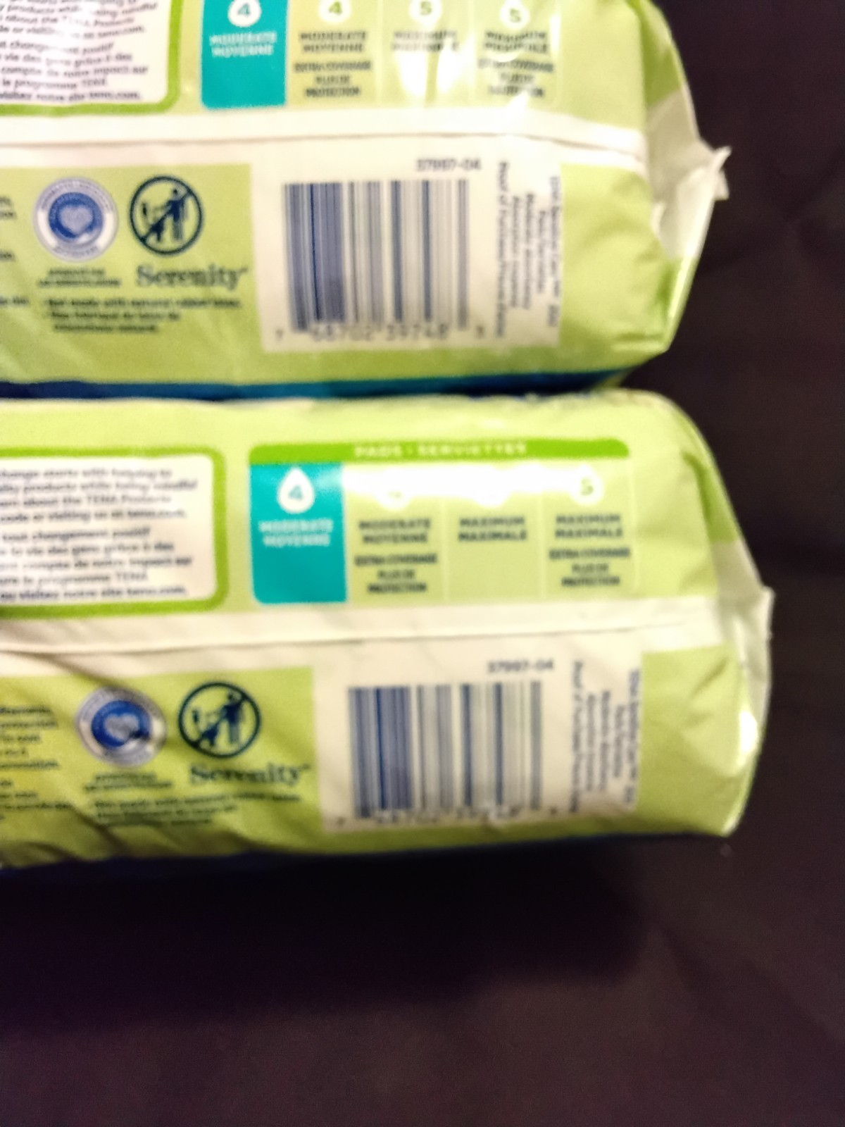 Tena Incontinence Pads Women Sensitive Care Aloe Vitamin E Moderate 40 Count
