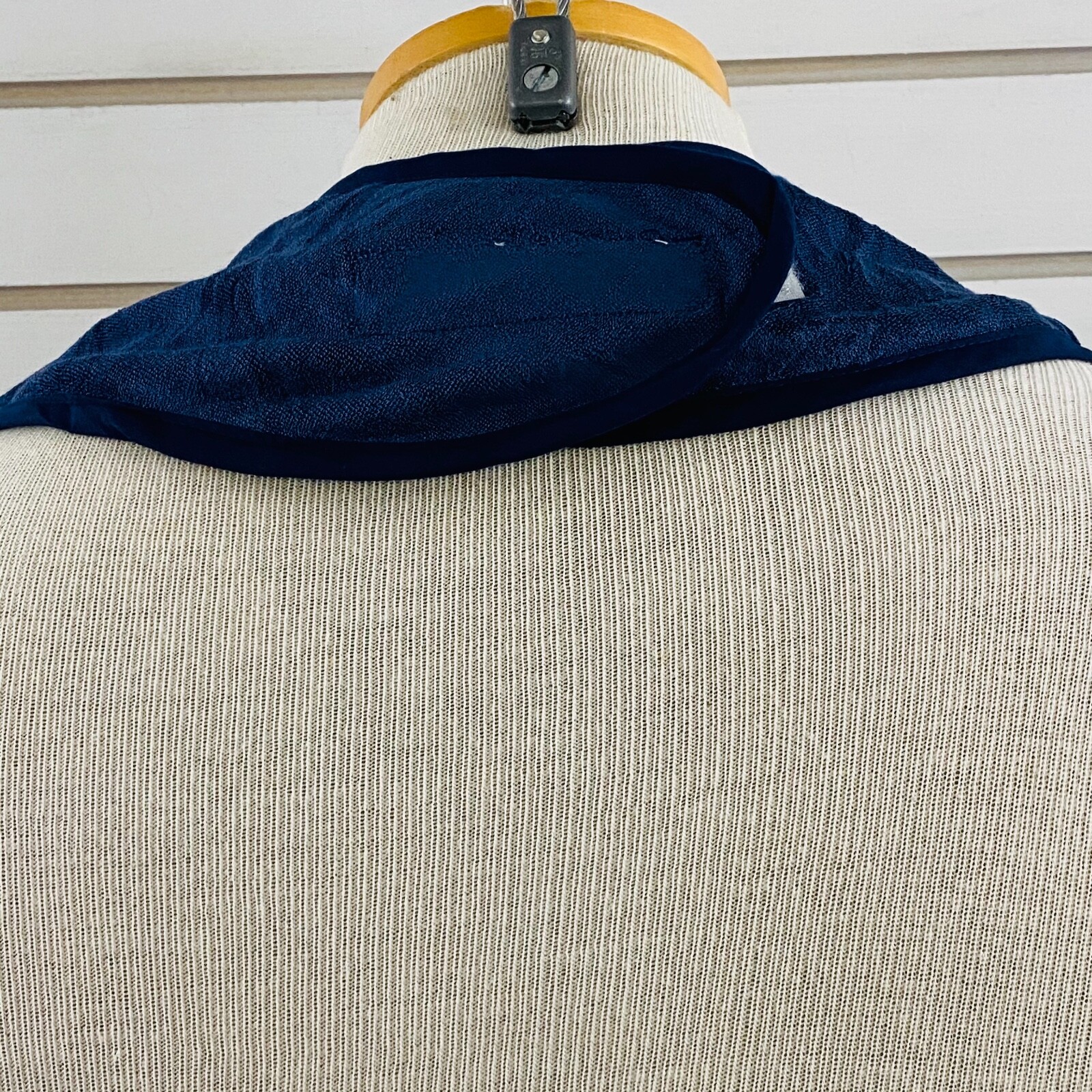 Unisex Youth & Adult Adaptive Bib Navy Blue Standard Shape Adjustable Waterproof