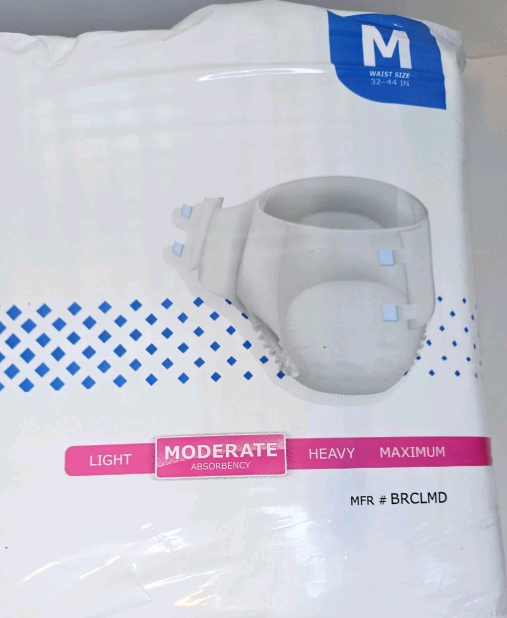 Adult Diapers McKesson Disposable Super Plus Moderate Tab Adult Medium 32-44