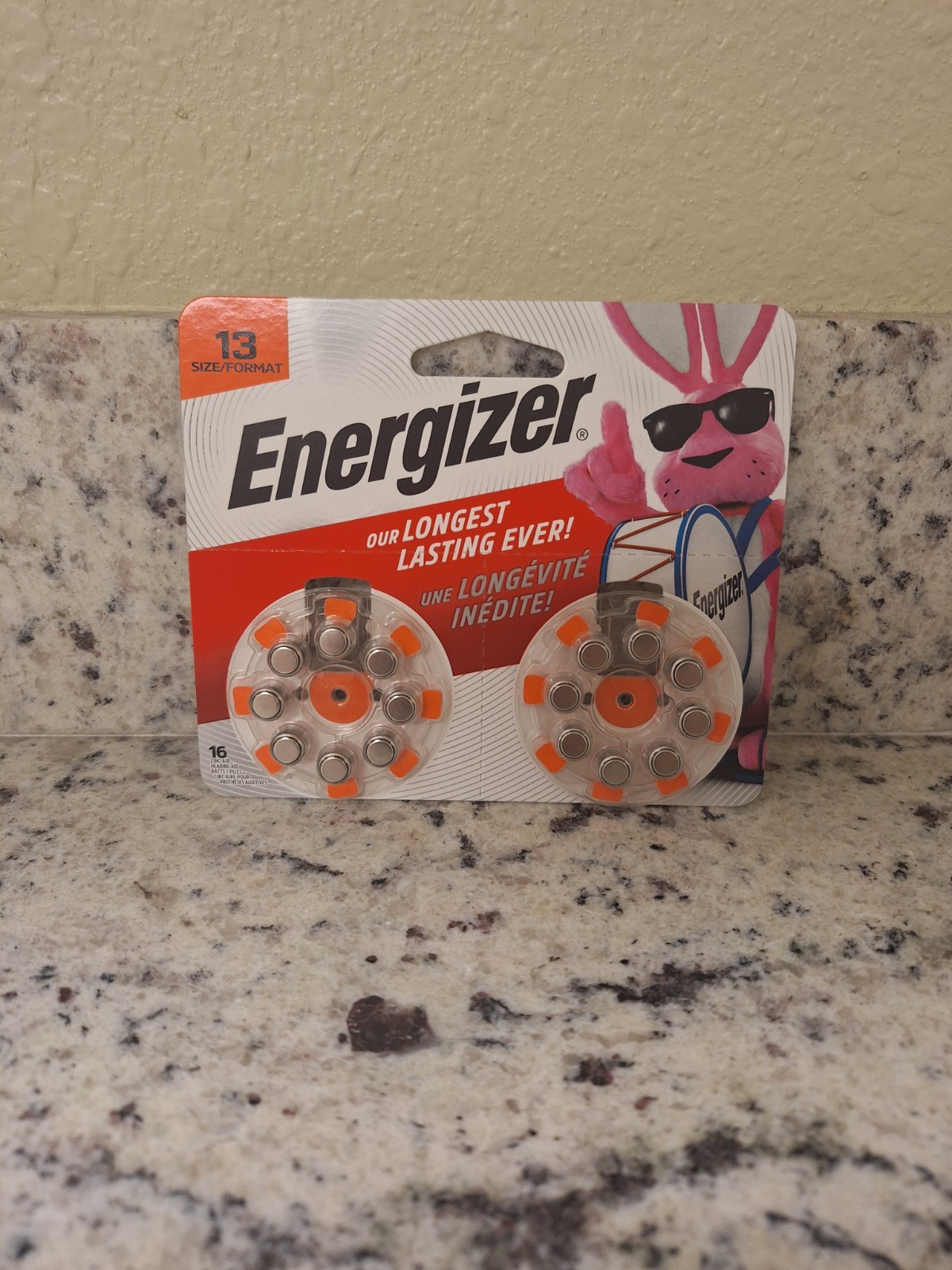 NEW Energizer Size 13 Hearing Aid Batteries, 16 Batteries
