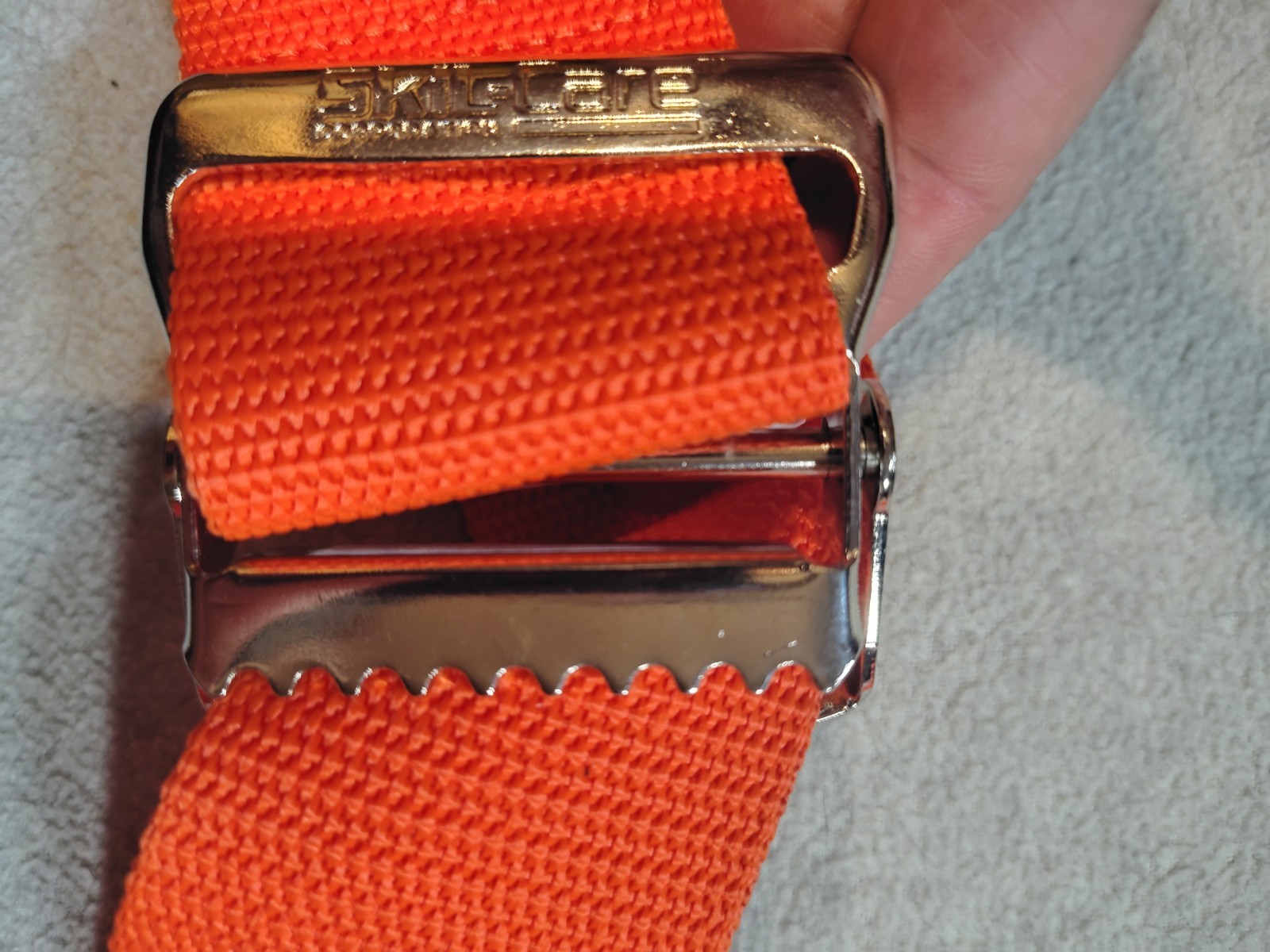 Skil-Care EZ Clean Gait Belt, 60″ Orange, Washable Patient Transfer Safety Belt