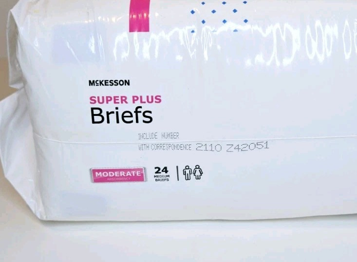 Adult Diapers McKesson Disposable Super Plus Moderate Tab Adult Medium 32-44