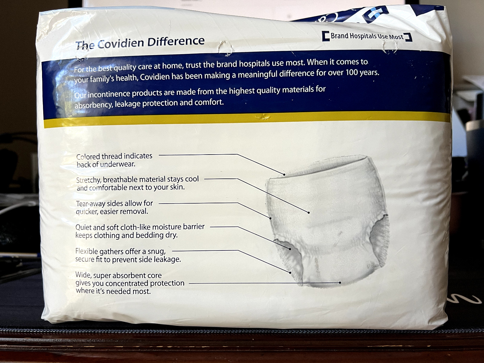 Covidien Sure Care Protective Underwear Small Med Heavy Absorbency Bag Of 20ct