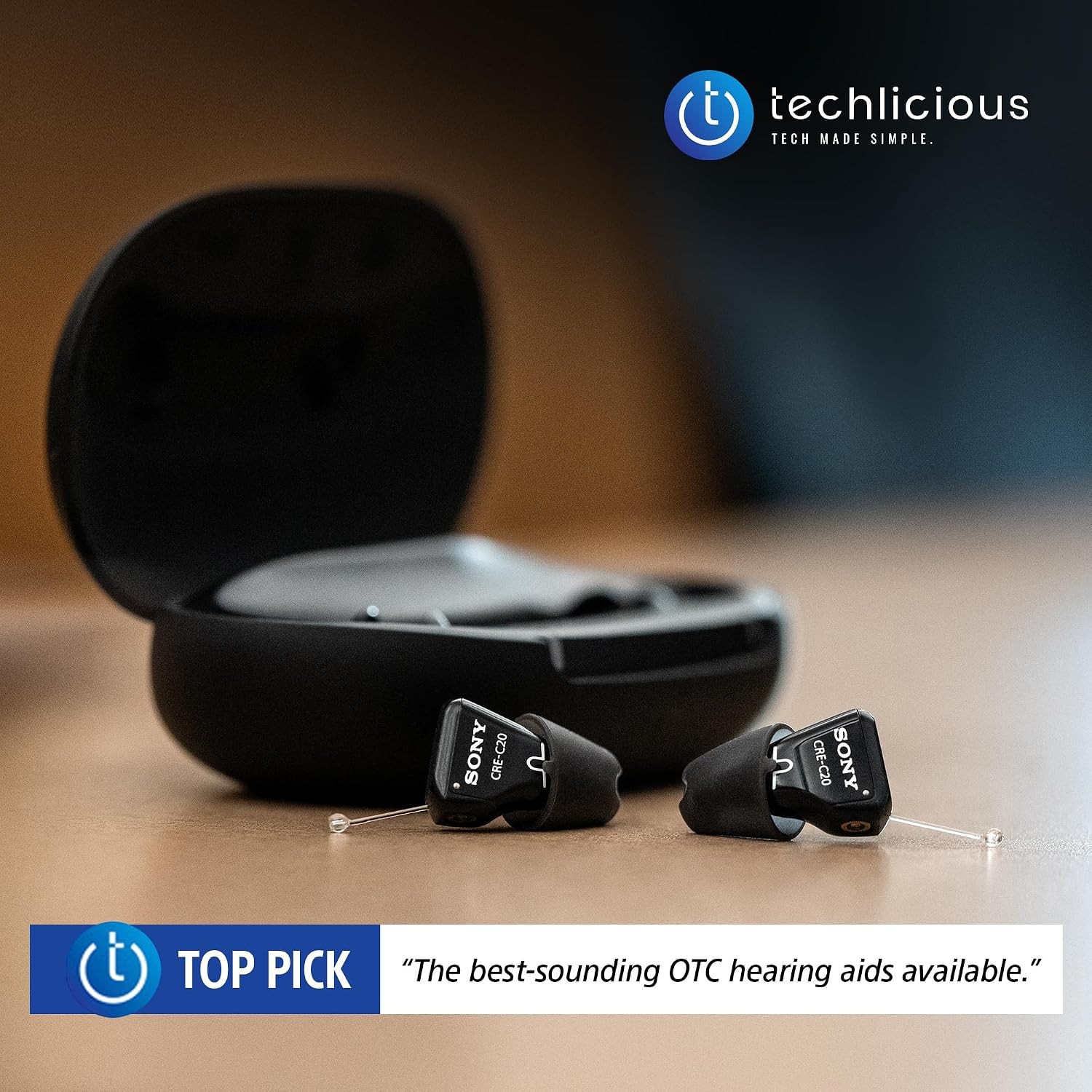 Sony CRE-C20 Self-Fitting Rechargeable OTC Hearing Aids