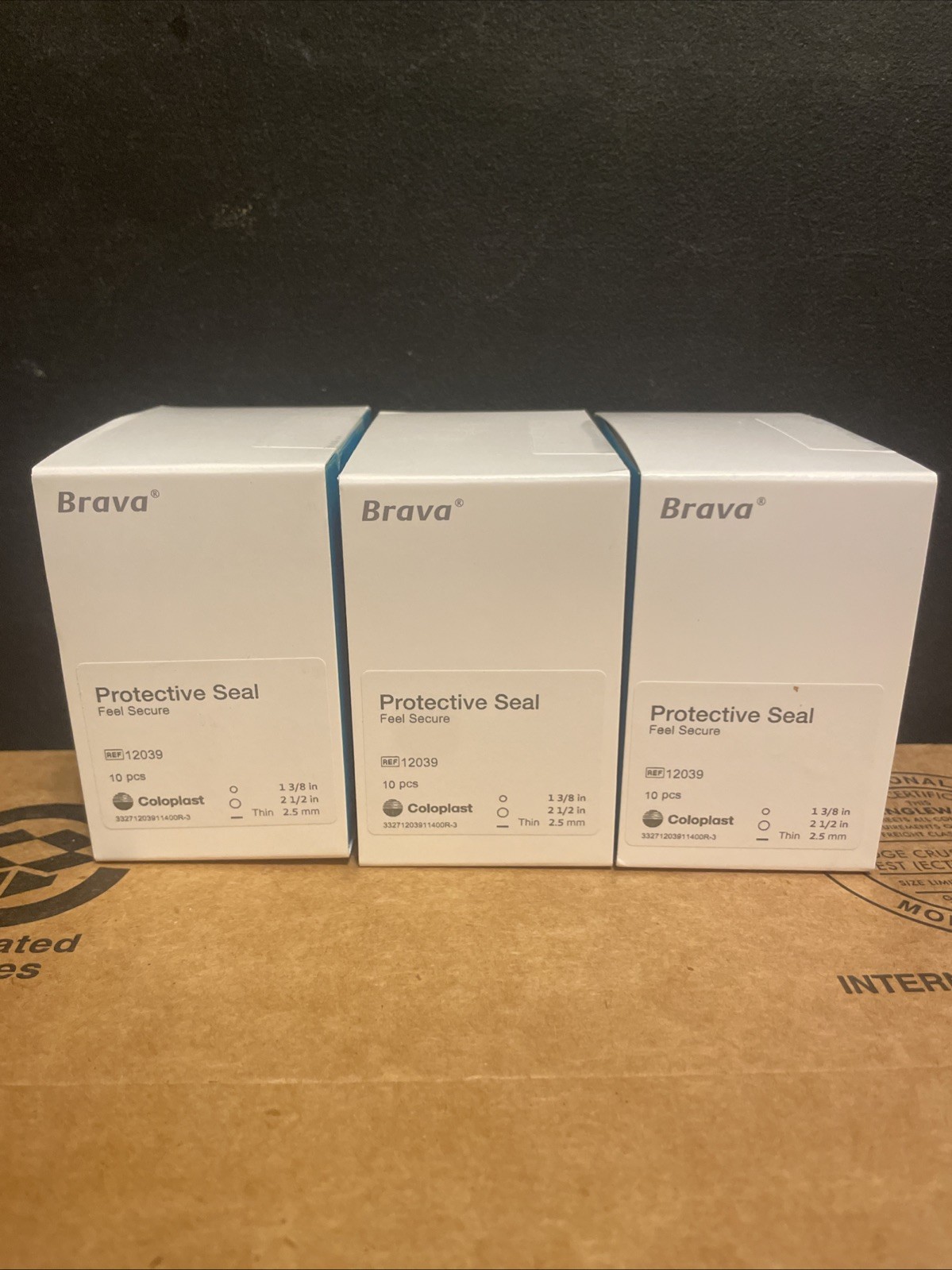 Lot Of 3 Coloplast 12039 Brava Protective Seal