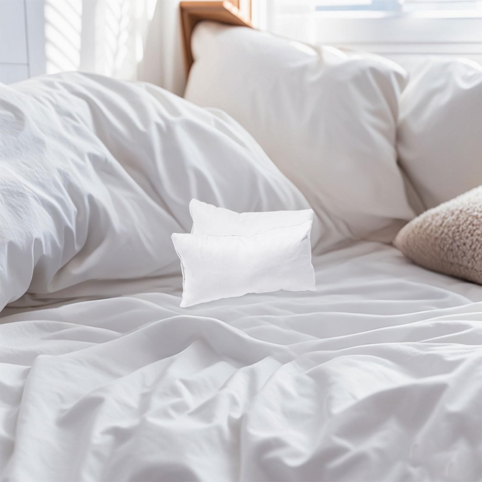 Marrywindix Tiny Pillow 2 Pack Small 9.5 inches x 5.5 inches, White