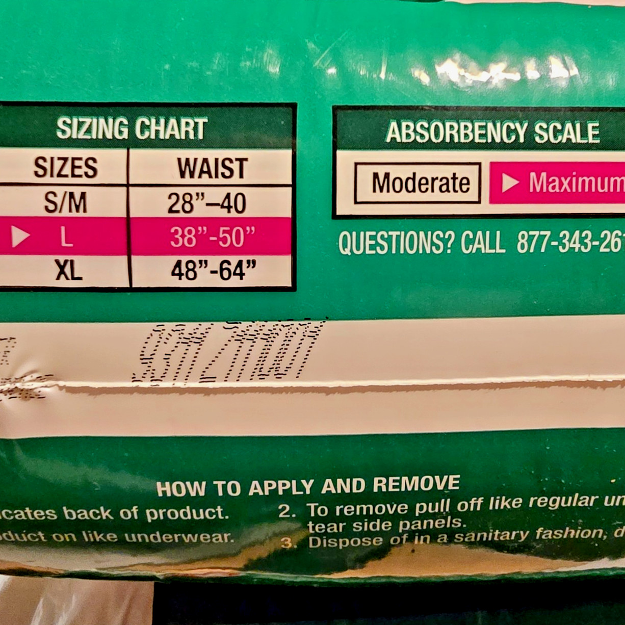 Soundbody 2 Womens Large Underwear 38 – 50″ Waist Two 18 Count Absorbency Sealed