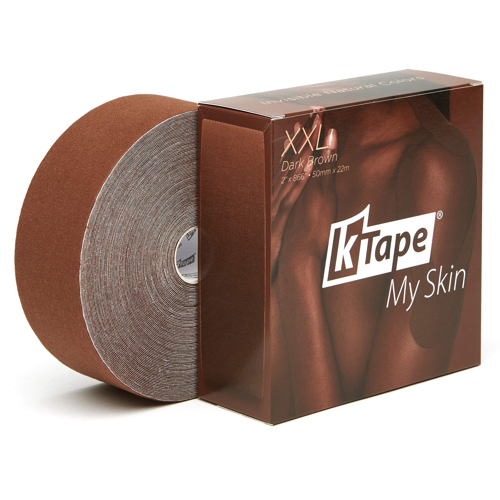 K-Tape My Skin – Xxl 22M Roll – Dark Brown