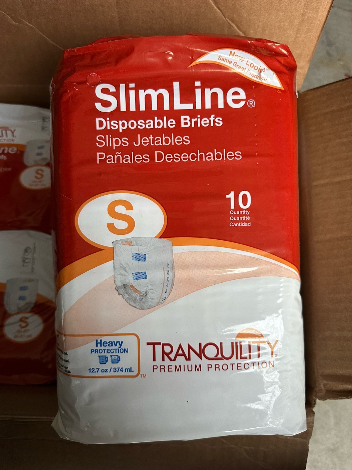 Tranquility Slimline Incontinence Brief S Full Fit 2120 Heavy 40 Ct (4 pk of 10)