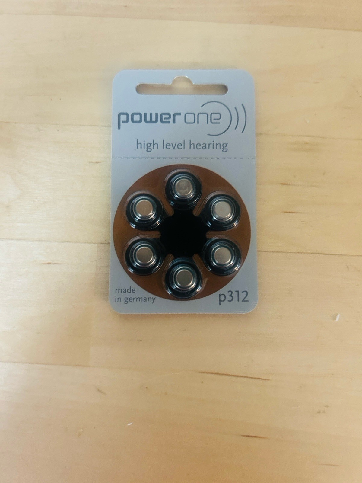 Power One High Level Hearing Aid Batteries (6) p312 Germany
