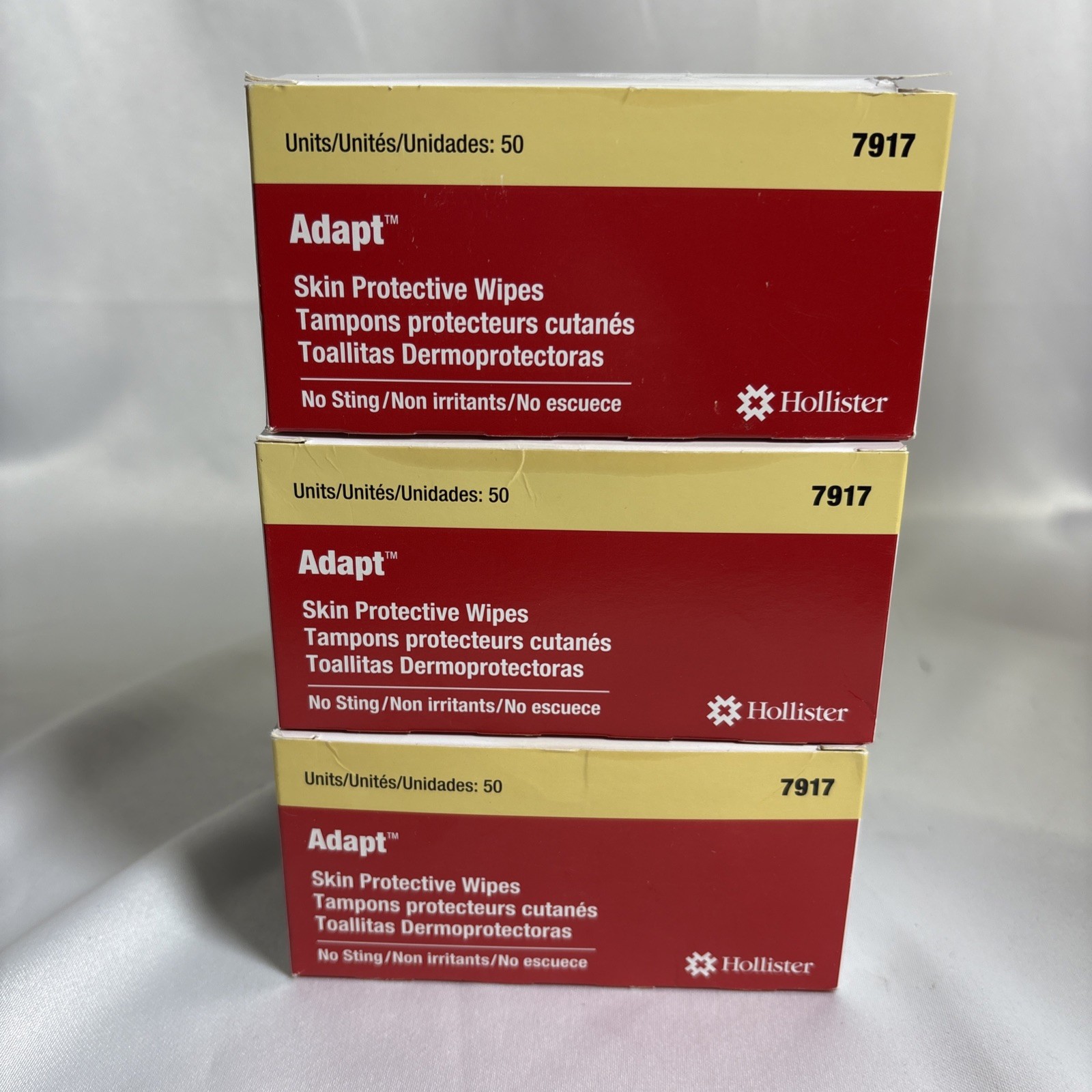 Hollister Adapt No Sting Skin Barrier Wipes 7917, Ostomy Care (Expired)