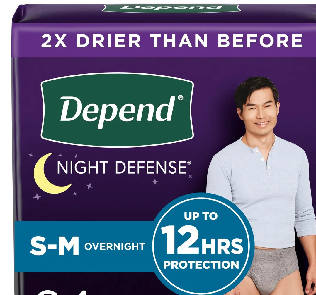Depend Fresh Protection Men Small-Medium Incontinence Underwear 2 X 16ct