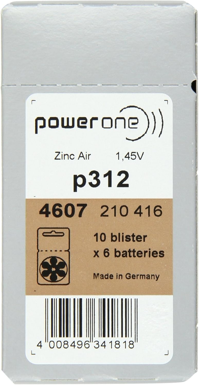 Long-Lasting 312 Hearing Aid Battery Pack