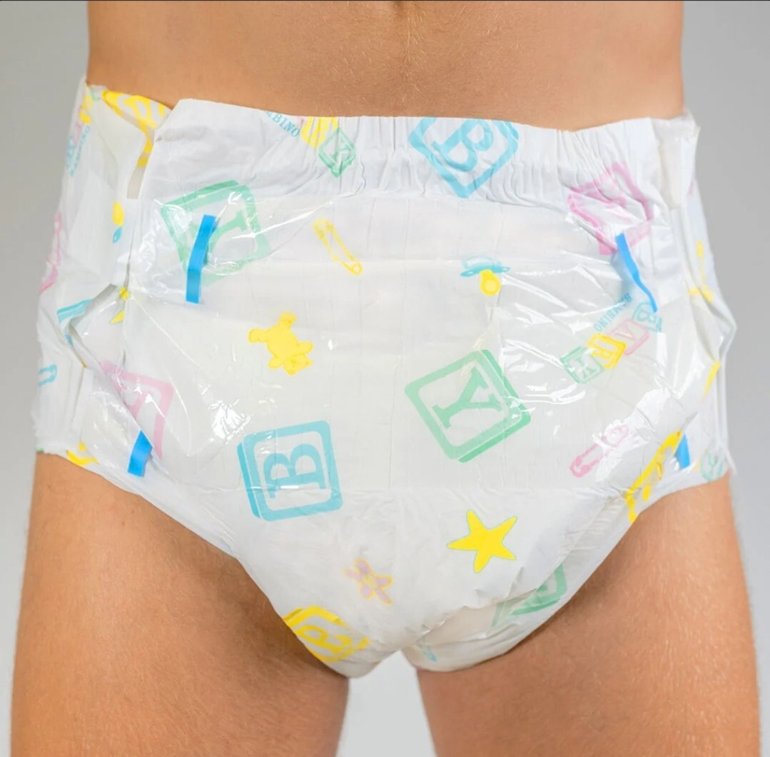 Full Bag Of 8 Bambino Classico V2 ABDL Diaper Size Large 38″-50″