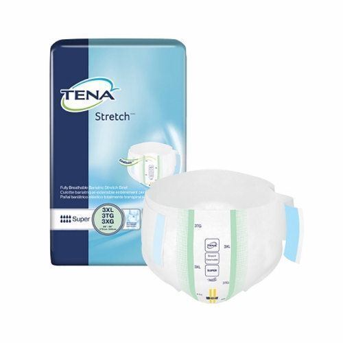 Unisex Adult Incontinence Brief TENA Stretch Bariatric Tab Closure 3X-Large Disp