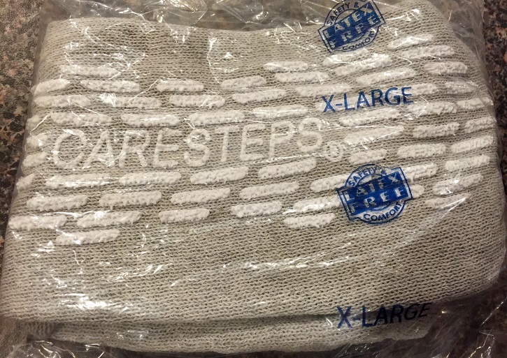 HOSPITAL SOCKS – 2 PAIRS – Non-Slip Gripper – Non Skid – 5 Sizes – FREE US SHIP