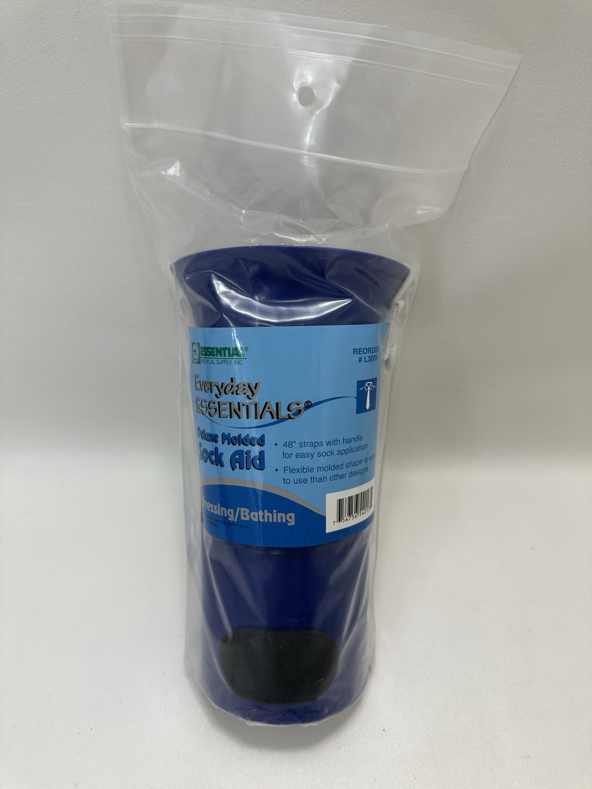 Deluxe Molded Sock Aid by Essential Medical Supply Avoid Bending L3009 New