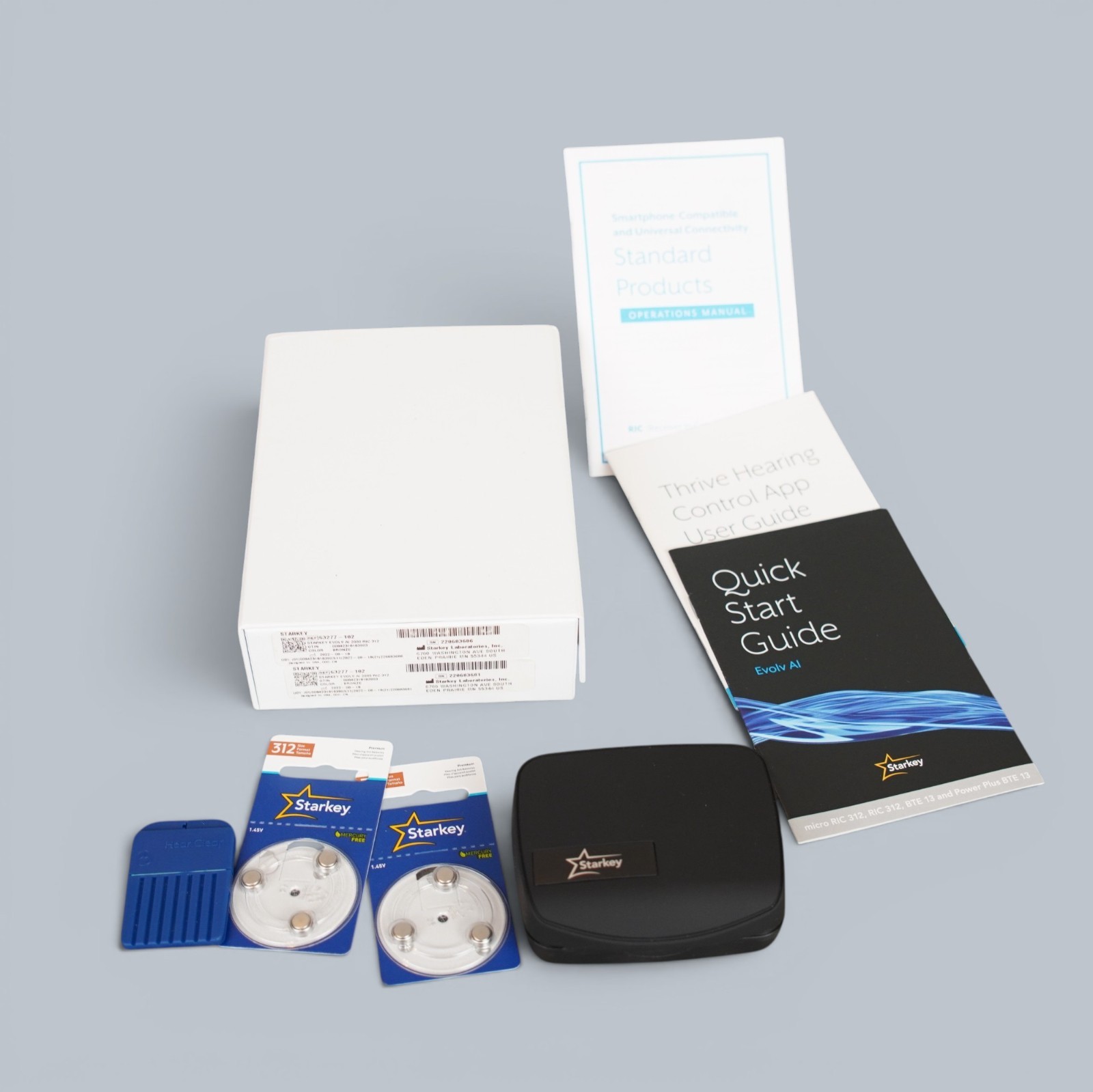 Starkey 3 Series i110 Hearing Aids Right & Left Pair W/ 2 Pack Batteries & Box